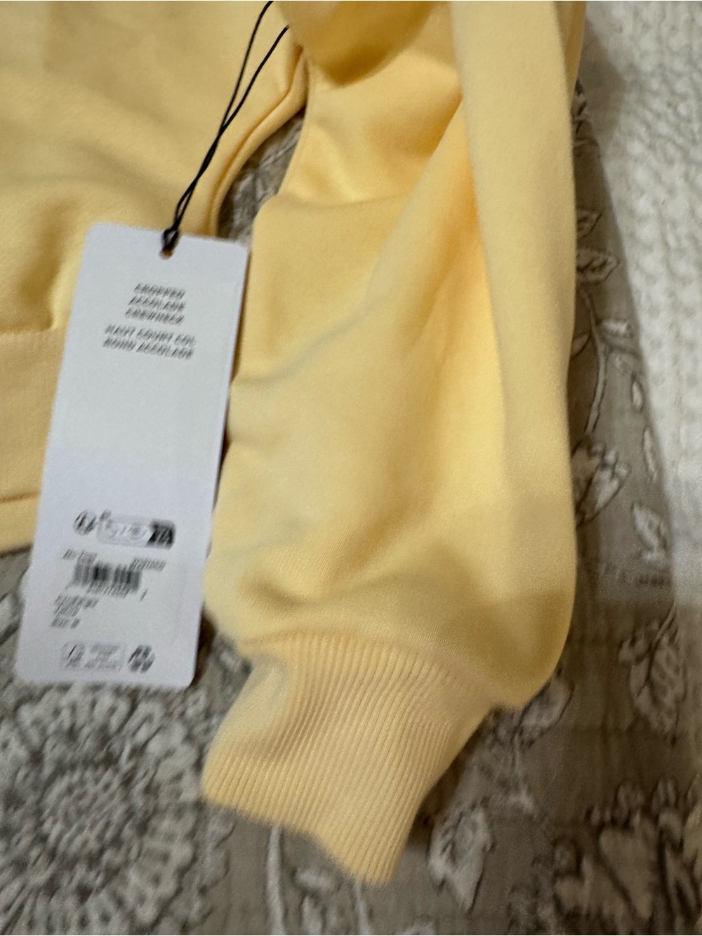 ALO candlelight yellow Yoga CROPPED Accolade crewneck - Picture 5 of 11